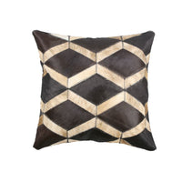 HKM-589907 Geometric Cowhide Pillow Cover - 45x45cm Cushion for Home and Car Decoration