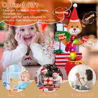 HKM-589907 Interactive Plush Dance Toy - Penguin or Elk Design, Singing, Recording, Light-Up Christmas Decor