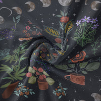 HKM-590547 Moon Phase Tarot Tapestry - Polyester Fiber Wall Hanging, Machine Woven with 100% Durable Material