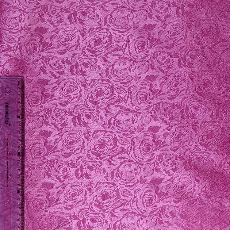 HKM-590611 Jacquard Floral Fabric for Home Textiles and Costumes - Hibiscus Series, 100% Polyester, 150cm Width