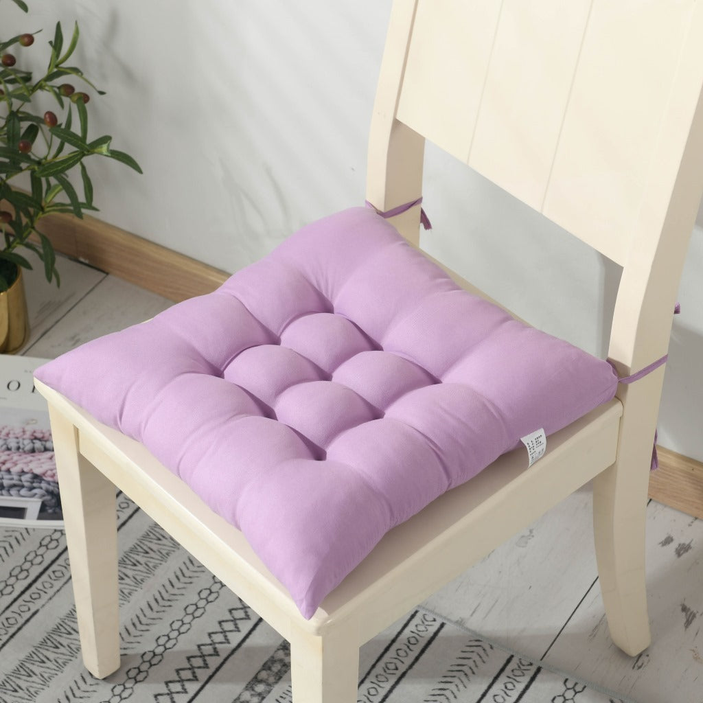 HKM-590675 Thickened Solid Color Seat Cushion Mat for Dining and Office Use, 40x40cm