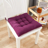HKM-590675 Thickened Solid Color Seat Cushion Mat for Dining and Office Use, 40x40cm