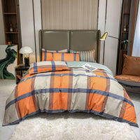 HKM-590931 Cashmere Four-Piece Brushed Quilt Cover and Sheet Set in Multiple Sizes
