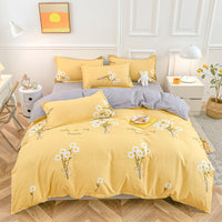 HKM-590931 Cashmere Four-Piece Brushed Quilt Cover and Sheet Set in Multiple Sizes