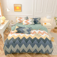 HKM-590931 Cashmere Four-Piece Brushed Quilt Cover and Sheet Set in Multiple Sizes