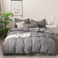 HKM-590931 Cashmere Four-Piece Brushed Quilt Cover and Sheet Set in Multiple Sizes