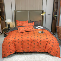 HKM-590931 Cashmere Four-Piece Brushed Quilt Cover and Sheet Set in Multiple Sizes