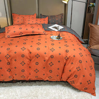 HKM-590931 Cashmere Four-Piece Brushed Quilt Cover and Sheet Set in Multiple Sizes