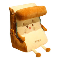 HKM-591059 Soft Plush Waist Support Pillow with Headrest for Sofa, Bed, Office, and Bay Window