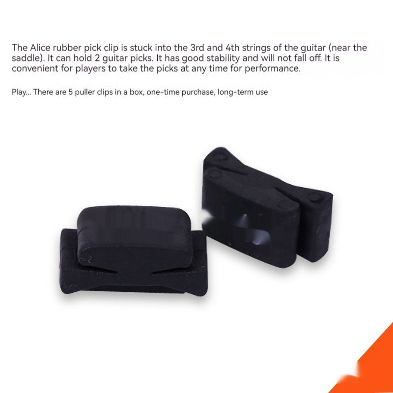HKM-591123 Silicone Guitar Plectrum Holder for Enhanced Grip and Storage