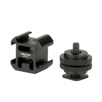 HKM-591123 Three-Head Hot Shoe Aluminum Camera Base for Microphone and Monitor
