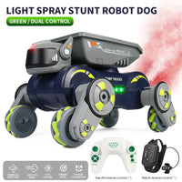 HKM-591187 2-in-1 Remote Control Stunt Car and Robot Dog with Lights, Music, and 360° Drift Action