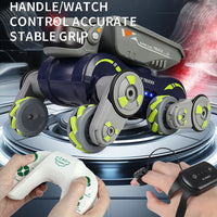 HKM-591187 2-in-1 Remote Control Stunt Car and Robot Dog with Lights, Music, and 360° Drift Action