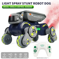 HKM-591187 2-in-1 Remote Control Stunt Car and Robot Dog with Lights, Music, and 360° Drift Action