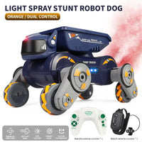 HKM-591187 2-in-1 Remote Control Stunt Car and Robot Dog with Lights, Music, and 360° Drift Action