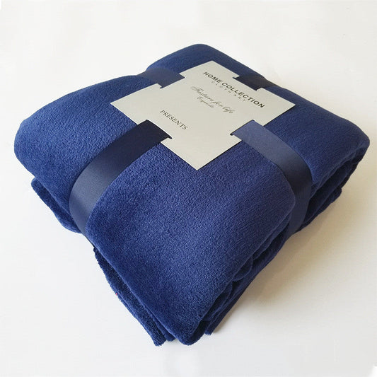HKM-591699 Coral Fleece Travel Blanket in Multiple Colors and Sizes