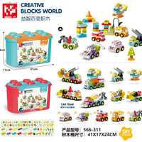 HKM-591763 Creative 6-in-1 Building Block Construction Set for Kids - Perfect for Hands-On Learning and Fun