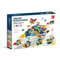 HKM-591763 Creative 6-in-1 Building Block Construction Set for Kids - Perfect for Hands-On Learning and Fun