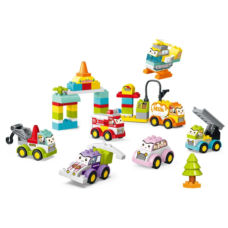 KTX-591763 Creative 6-in-1 Building Block Construction Set for Kids - Perfect for Hands-On Learning and Fun