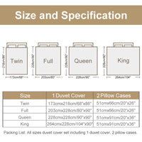 HKM-591763 Elegant Floral Microfiber Duvet Set with Comforter and Pillow Shams - Available in Multiple Sizes