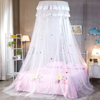 HKM-591763 Hanging Dome Mosquito Net for Beds - Acetate Fiber, Single Door Opening, Free Installation