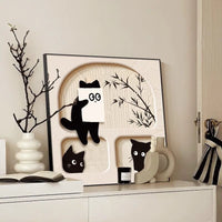 HKM-592019 Cute Cat Decorative Wall Art - Aluminum Alloy Frames in Various Sizes and Styles
