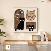 HKM-592019 Cute Cat Decorative Wall Art - Aluminum Alloy Frames in Various Sizes and Styles