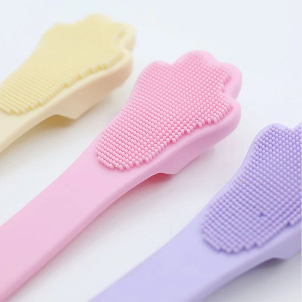 HKM-592275 Food Grade Silicone Pet Toothbrush - Finger Cover Oral Cleaning Tool for Dogs and Cats