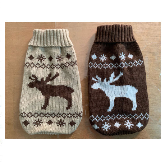 HKM-592339 Cozy Acrylic Dog Sweater for Autumn and Winter in Multiple Colors and Sizes