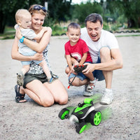 HKM-592339 Kids RC Rotating Stunt Car with Light - 2.4G Remote Control Tumbling Vehicle for Ages 5 and Up