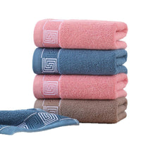 HKM-592339 Thickened Pure Cotton Face Towel for Home Use - Individually Packaged in Pink, Coffee, and Blue Colors