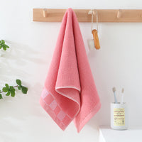 HKM-592339 Thickened Pure Cotton Face Towel for Home Use - Individually Packaged in Pink, Coffee, and Blue Colors
