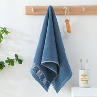 HKM-592339 Thickened Pure Cotton Face Towel for Home Use - Individually Packaged in Pink, Coffee, and Blue Colors