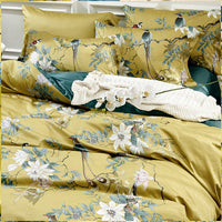 HKM-592403 Long-Staple Cotton Satin Four-Piece Bedding Set, Available in 200x230cm & 220x240cm