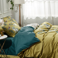 HKM-592403 Long-Staple Cotton Satin Four-Piece Bedding Set, Available in 200x230cm & 220x240cm
