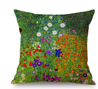 HKM-592467 Van Gogh-Inspired Cushion Cover 45x45cm with Mixed Materials