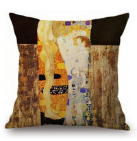 HKM-592467 Van Gogh-Inspired Cushion Cover 45x45cm with Mixed Materials
