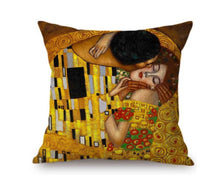 HKM-592467 Van Gogh-Inspired Cushion Cover 45x45cm with Mixed Materials