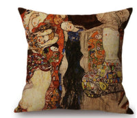 HKM-592467 Van Gogh-Inspired Cushion Cover 45x45cm with Mixed Materials