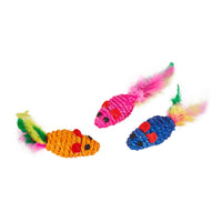HKM-592531 Color Sisal Mouse Cat Teaser Toy Molar Grinding Claw