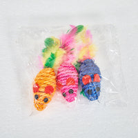 HKM-592531 Color Sisal Mouse Cat Teaser Toy Molar Grinding Claw