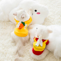 HKM-592595 Cute Cartoon Tie Design Sweater Coat for Small Dogs – Milk Silk Material, Various Sizes Available