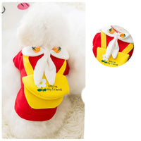 HKM-592595 Cute Cartoon Tie Design Sweater Coat for Small Dogs – Milk Silk Material, Various Sizes Available