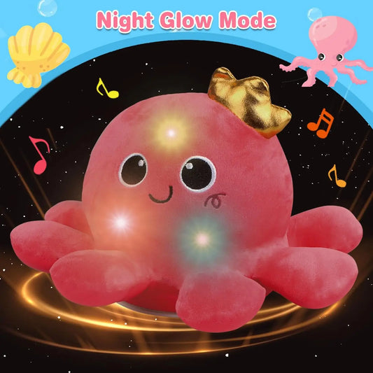Musical Plush Octopus Toy for Babies with LED Lights - Crawling Fun for Toddlers