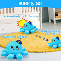 HKM-592723 Musical Plush Octopus Toy for Babies with LED Lights - Crawling Fun for Toddlers