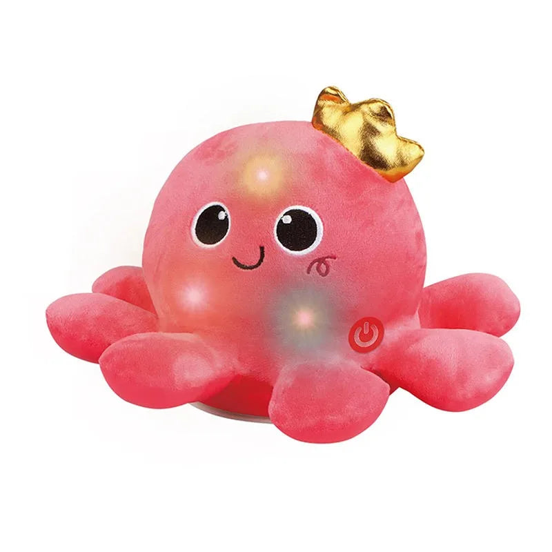 Musical Plush Octopus Toy for Babies with LED Lights - Crawling Fun for Toddlers
