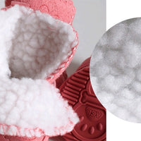 HKM-592787 Cozy Velvet Pet Boots Set for Winter Walks - 4 Pairs, Multiple Sizes