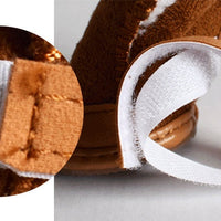 HKM-592787 Cozy Velvet Pet Boots Set for Winter Walks - 4 Pairs, Multiple Sizes