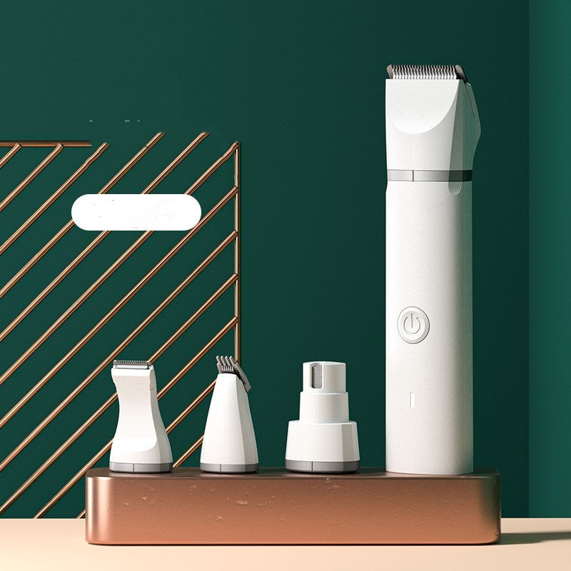 HKM-592851 Dog Hair Clipper with USB Charging - Multiple Size Options in Dark Green and Classic White
