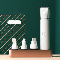 HKM-592851 Dog Hair Clipper with USB Charging - Multiple Size Options in Dark Green and Classic White